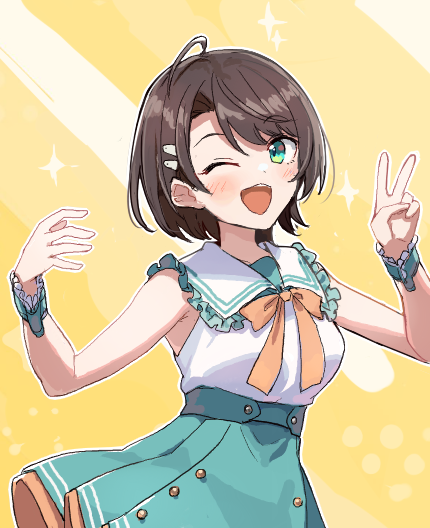 大空スバル 「あじまる! #プロテインザスバル」|草薙芳のイラスト
