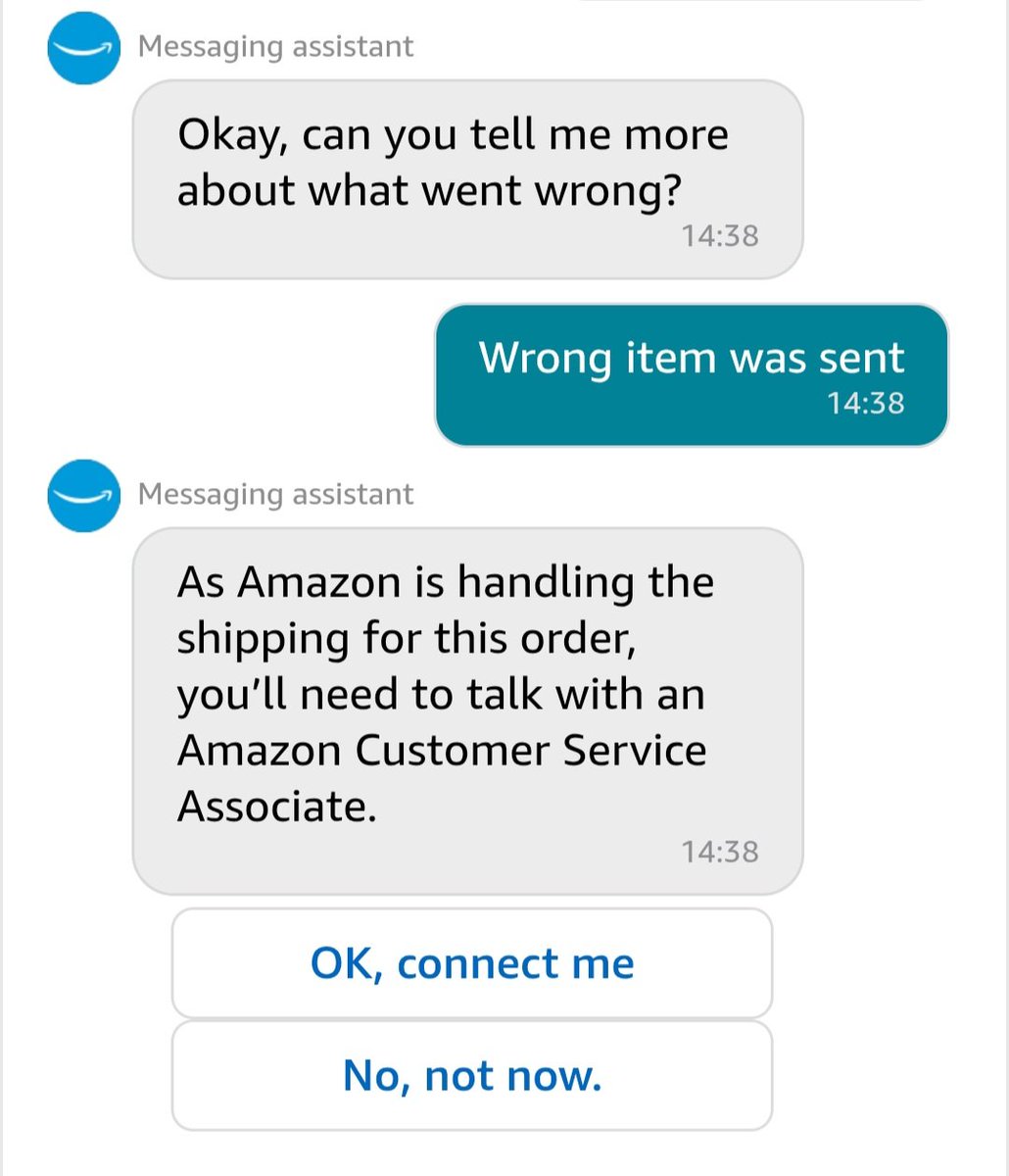 MrsToriMoz's tweet photo. .@amazonuk how am I supposed to resolve the wrong item being received when it just goes back and forth telling me to contact you / contact the seller?!! https://t.co/v5yIjMmybF