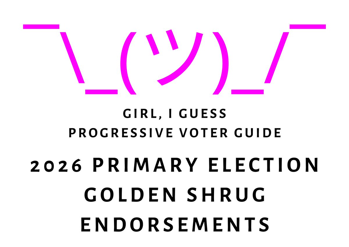 This place is a hellscape and I know I'll mostly get "WoW tHAnKs NoW wE knOw WHo NoT tO VoTe fOr" comments, but for any Illinois Elections folks and progressives left, #GirlIGuess dropped our 2026 Primary Golden Shrugs today!