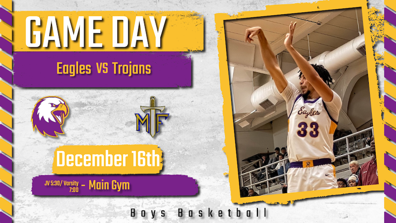 Come and support you Eagles.    

Please note that there is a band concert tonight so make sure to enter on Congress for the Basketball Game.