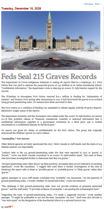 CanadianGrayMan's tweet image. Kamloops First nations has mislead Canadians and extorted millions from the federal government.

Now the government is covering it up!
#FirstNations
#Lies 
#Corruption 
#Coverup
#breakingNews