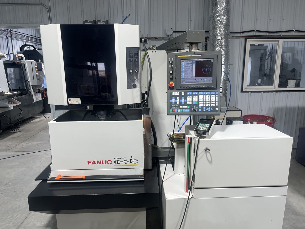 EdgeUpdate's tweet photo. Fanuc Alpha 0iC Wire EDM for sale
     *Super Condition* - *Super Clean* 
Under Power and Ready for inspection. https://t.co/aLnGLxuLWm https://t.co/51EzAL0etV