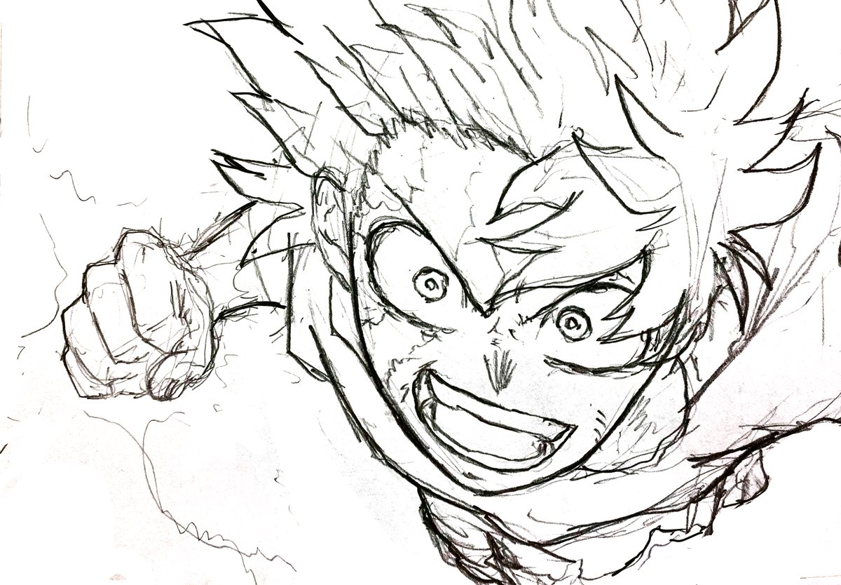 よく鉛筆で描いた線そのまま使ってる この荒さがいいんだよなぁ…