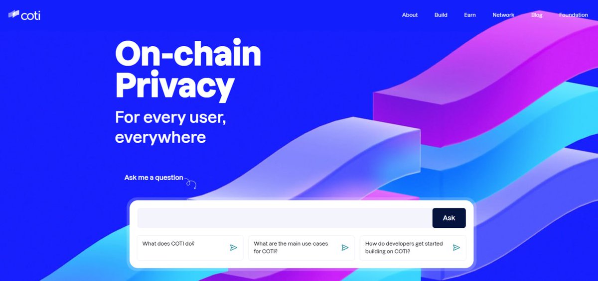 ok CT, i saw <a href="/ethereum/">Ethereum</a> post about (enterprise) privacy

and since <a href="/COTInetwork/">COTI Foundation</a> was named in that same context, here's the spill and what you need to know about how it fits in

(2026 is the big year for eth privacy)

🧵👇

→ what privacy means in enterprise settings
→ where coti