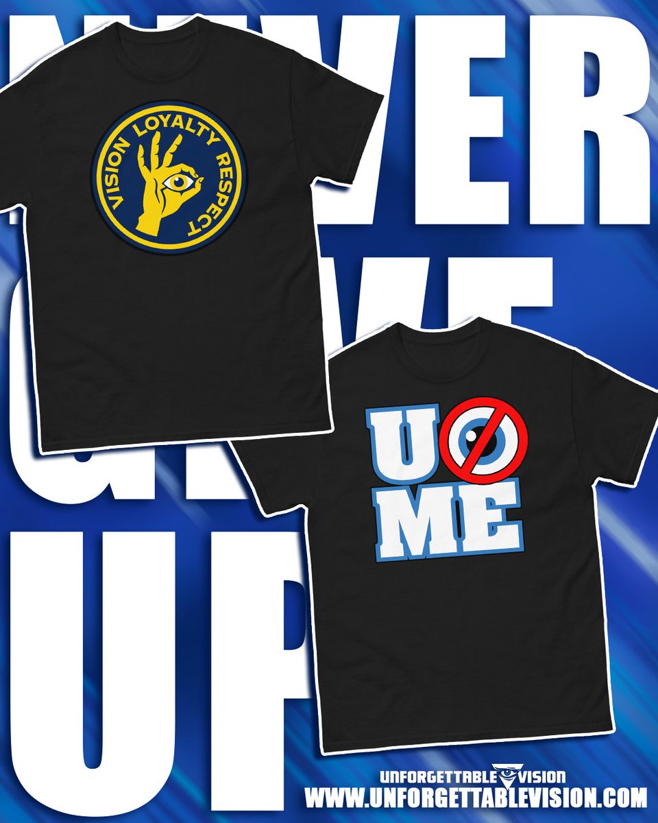 His time is up, your time is now!

Showing our vision, loyalty and respect to the greatest of all time with these parody inspired designs that are featured on our premium classic t-shirts for limited time.

ORDER NOW FROM £13.50!
unforgettablevision.com