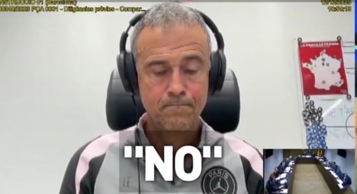 theMadridZone's tweet image. 🚨 Prosecutor in Negreira case: "Barcelona says they paid Negreira for "refereeing reports" to help the team prepare for games. Have you ever heard of these reports, throughout your 6 years as the club's manager?"

Luis Enrique: "No."

Prosecutor: "Did anyone at the club inform