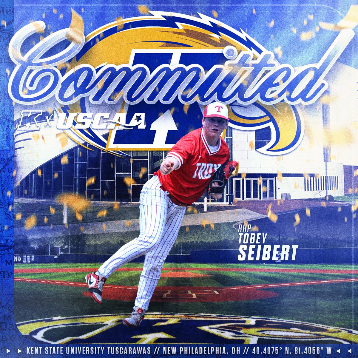 I am blessed to announce my commitment to Kent State Tuscarawas University. A special thank you to coach Morozek <a href="/KSUTuscBaseball/">Cole Morozek</a> for giving me this opportunity. I am super excited to play 4 more years of baseball <a href="/KSUT_Baseball/">Kent State University Tuscarawas Baseball</a>