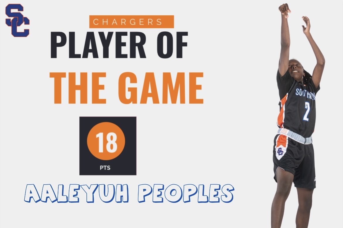 Aaleyuh made a big FT with seconds on the clock to secure the win vs North Panola. She finished with 18 points. She’s our player of the game! #ChargersFamily 🧡💙