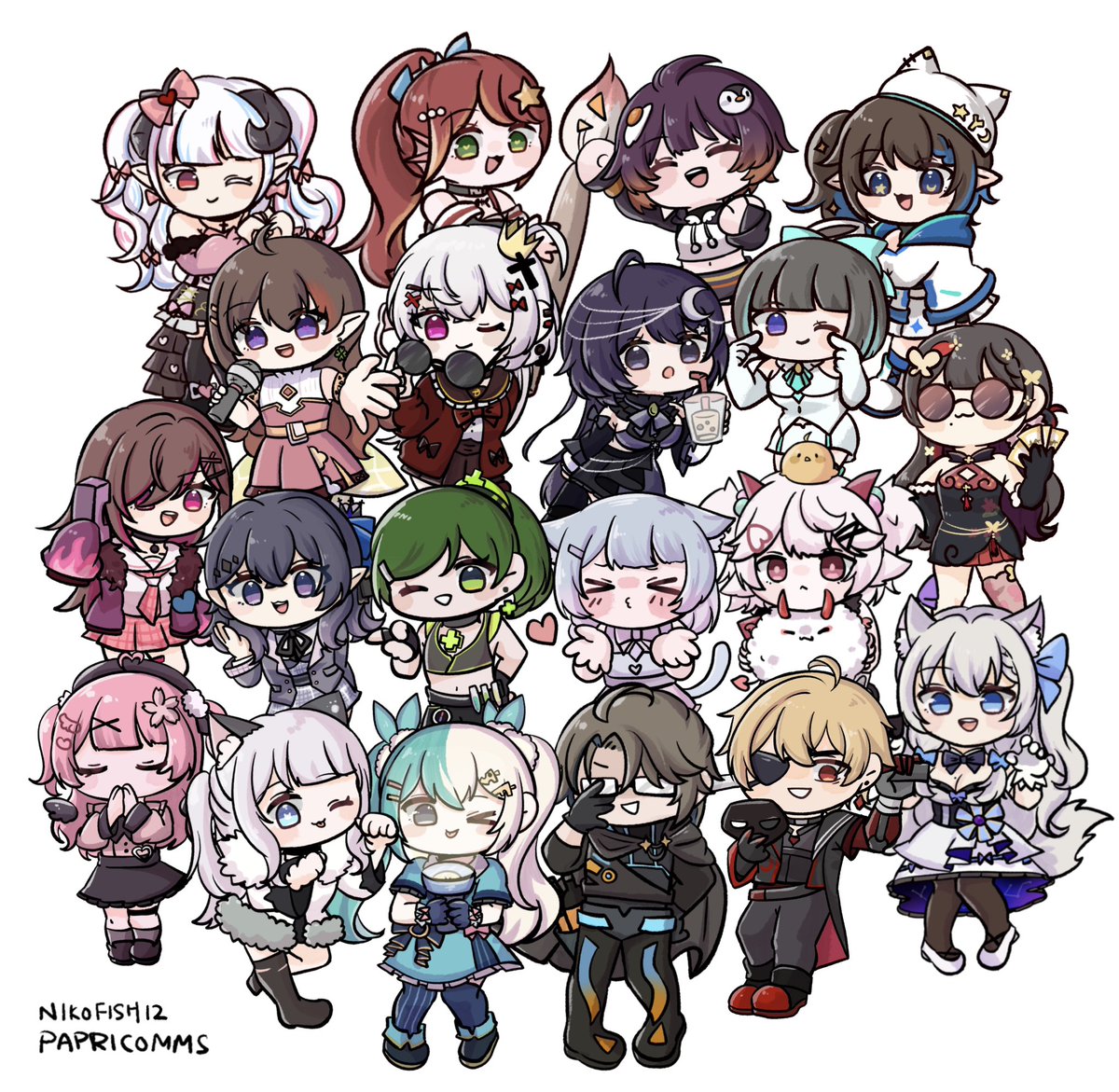 感謝RI的委托和信任🫶🏻
這次畫了很多小可愛
我們還製作了動畫的部份
最後影片的成品很棒！！
籌備計劃辛苦了！(灑花
甜椒委托: <a href="/LittlePaprika62/">甜椒小助理【🔴直播通知 & 委托查詢】</a> 
#papricomms