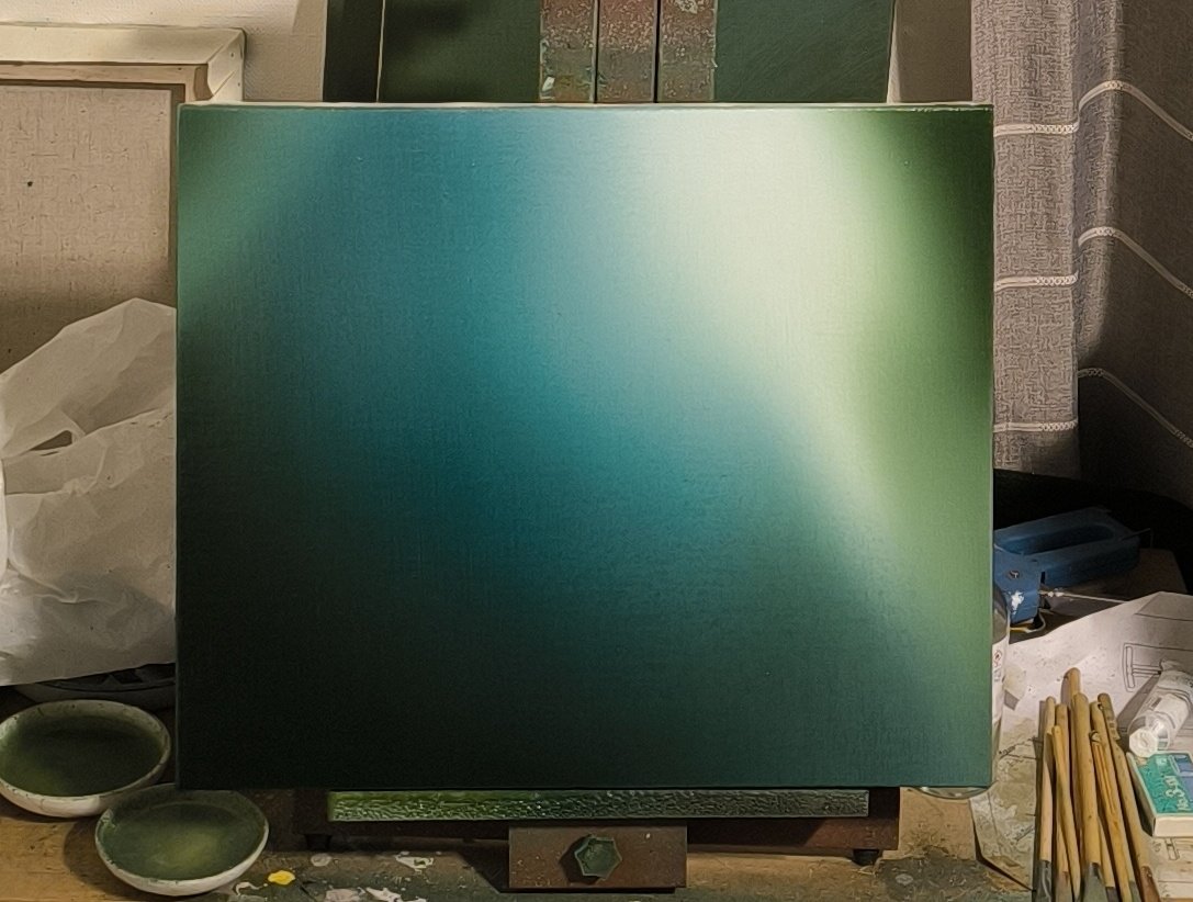 と言いつつ… 画面右下が気に入らなくて調整。ボケすぎていたところの白