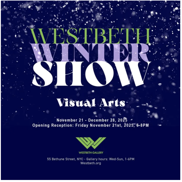 Westbeth's tweet photo. |WESTFEST 2026 CALL FOR CHOREOGRAPHERS Deadline Dec 26, 2025; DRAG BINGO Dec 18, 2025 at Westbeth Community Room 7pm; PEBNN JONES PUPPET THEATRE Toby's Holiday Spectacular Sun Dec 21, 2025 at 1pm  ; WINTER SHOW Westbeth artists show all Nov 21, - Dec 28, 2025 at Westbeth Gallery https://t.co/HRHPSZ97Ai