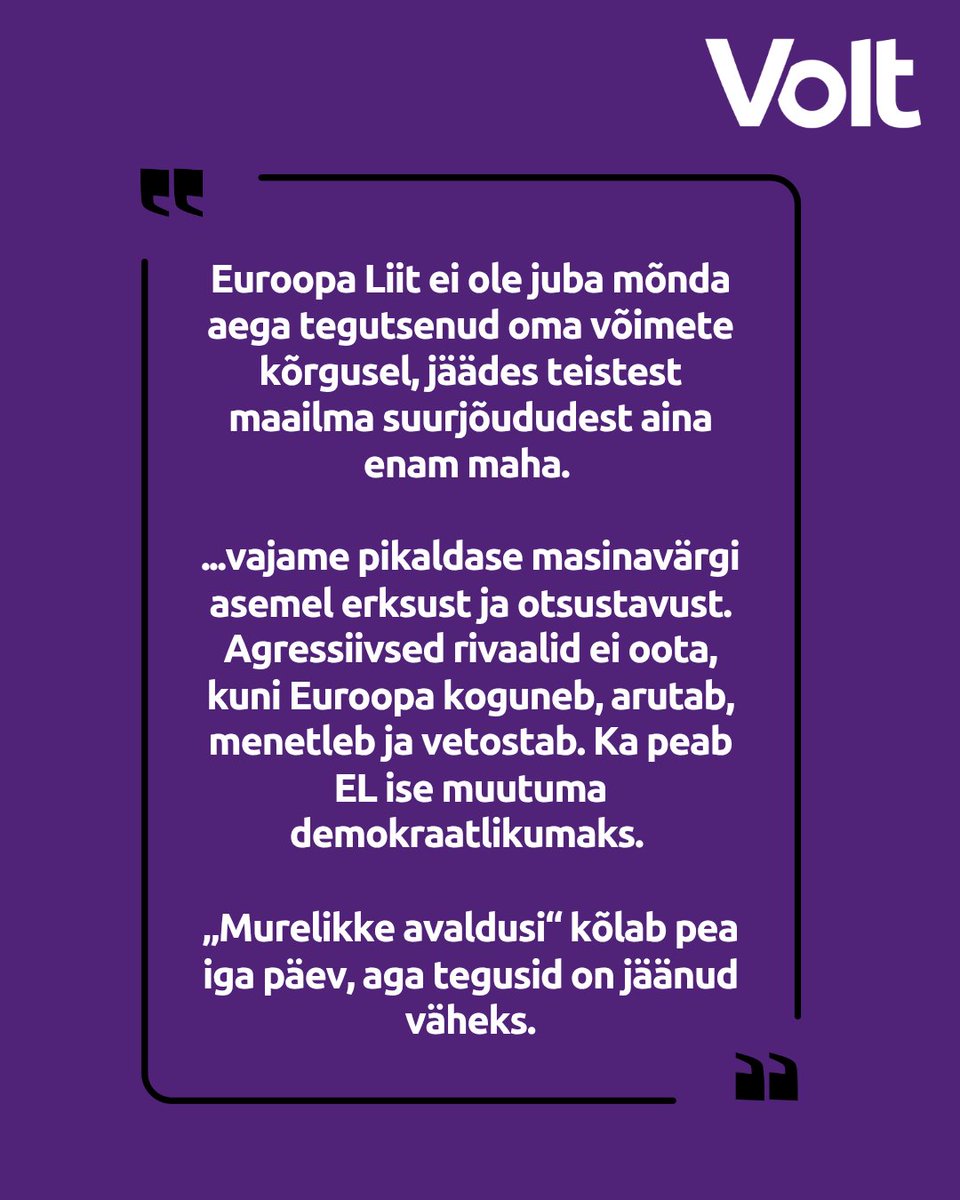 Anna oma allkiri rahvaalgatusele:
"#RestartEU Ehitame Euroopa Liidust vaba maailma viimase kaitsevalli"

rahvaalgatus.ee/initiatives/16…