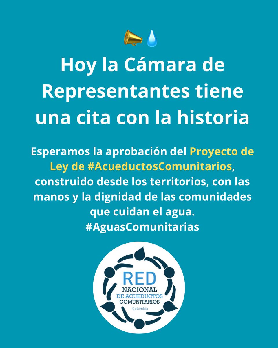 Ultimo debate para que sea Ley. PL 572C/2025 - 149S/2024 🇨🇴💧<a href="/davalho/">Daniel Carvalho</a> <a href="/Julianlopezte/">Julián López</a> <a href="/jua11se/">Juan Sebastían Gómez</a> <a href="/endacolombia/">Enda  Colombia</a> <a href="/penca_sabila/">Corporación Penca de Sábila</a>