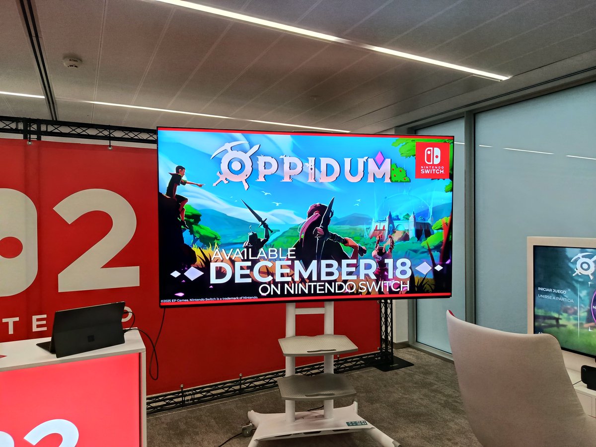 De vuelta tras visitar el Showroom de <a href="/NintendoES/">Nintendo España</a> para saber más sobre <a href="/EPGames/">EP Games</a> vía <a href="/TodoJuegos_com/">TodoJuegos.com</a>  con <a href="/PlayOppidum/">Oppidum 🍃 OUT NOW</a>  #indiegame #indie  #nintendo