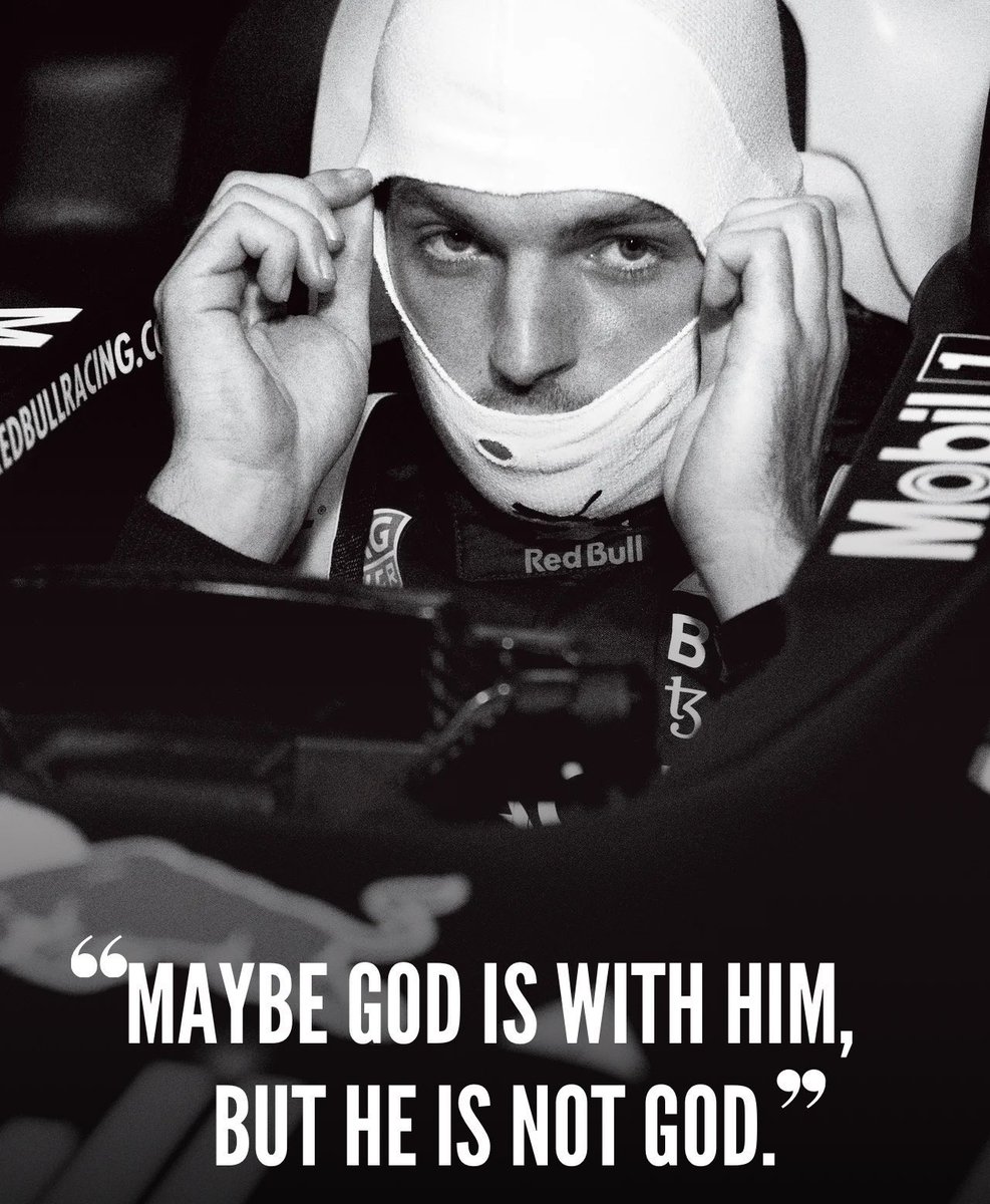Four of Max Verstappen's classic quotes:

2025: "Not winning is not winning. You're either pregnant or you're not"

2024: "If my mum had balls, she would be my dad"

2024: "LoL. What happend to the others"

2020: "Maybe God is with him, but he is not God"