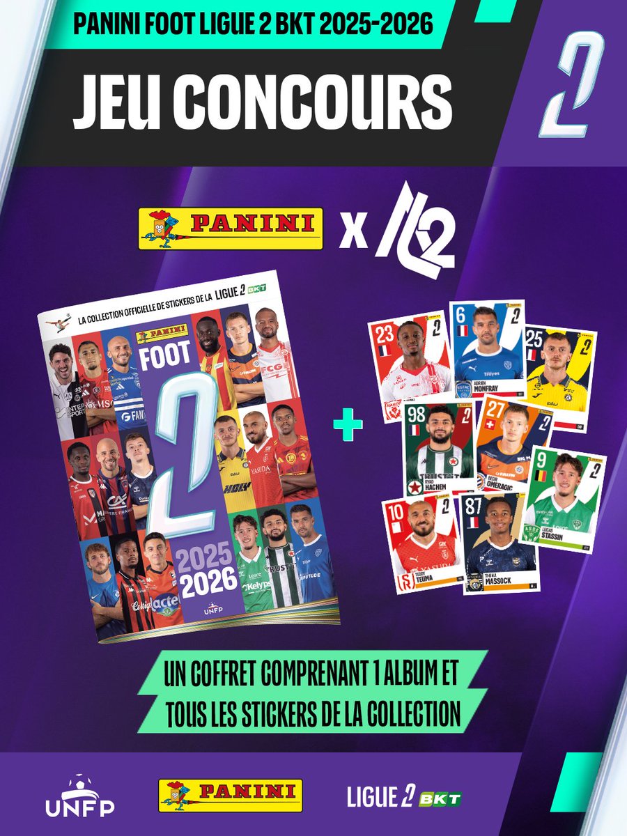 🚨🚨 𝐏𝐀𝐍𝐈𝐍𝐈 𝐄𝐓 𝐀𝐂𝐓𝐔 𝐋𝐈𝐆𝐔𝐄 𝟐 𝐕𝐎𝐔𝐒 𝐑𝐄́𝐆𝐀𝐋𝐄𝐍𝐓 𝐏𝐎𝐔𝐑 𝐍𝐎𝐄̈𝐋 ! 🎄🎁

𝗧𝗲𝗻𝘁𝗲𝘇 𝗱𝗲 𝗥𝗘𝗠𝗣𝗢𝗥𝗧𝗘𝗥 𝗹𝗮 𝗻𝗼𝘂𝘃𝗲𝗹𝗹𝗲 𝗰𝗼𝗹𝗹𝗲𝗰𝘁𝗶𝗼𝗻 <a href="/Panini_fr/">Panini France</a> 𝗟𝗶𝗴𝘂𝗲 𝟮 𝗕𝗞𝗧 𝘀𝗮𝗶𝘀𝗼𝗻 𝟮𝟬𝟮𝟱/𝟮𝟲. 🇫🇷

👉 Un coffret complet (album + 288