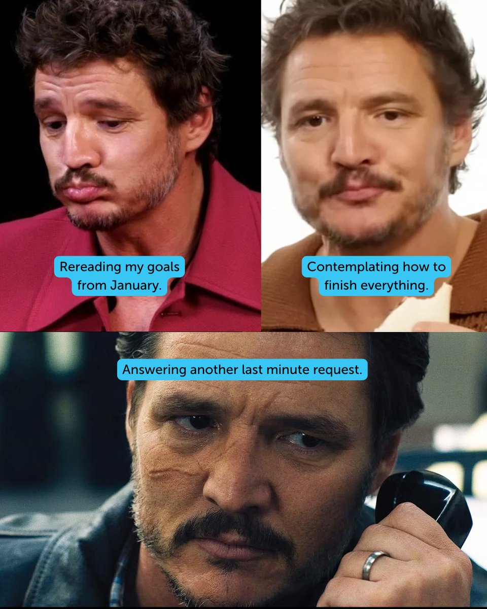 December vibes be like: Pedro Pascal representing every version of me depending on the hour. 🤹‍♂️