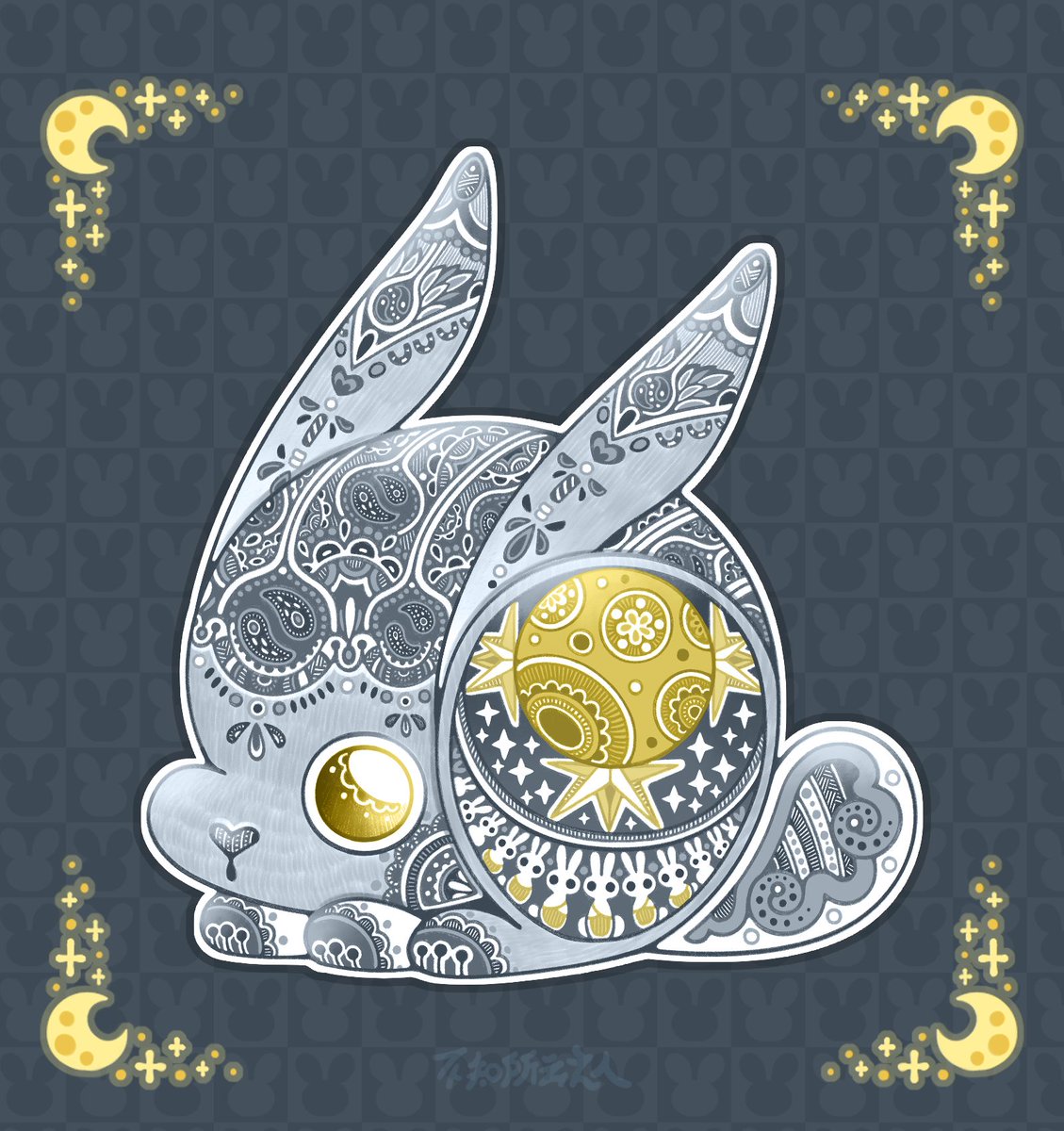 FHJbox's tweet photo. 兔。
#artwork #illustration #原創 #插畫 #繪畫 #十二生肖 https://t.co/RrcLIWx3RR