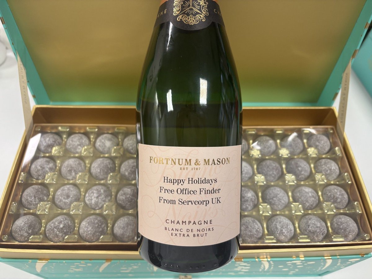 Thank you to <a href="/Servcorp/">Servcorp</a> for the personalised bottle of champagne. A lovely way to mark another year of deals!