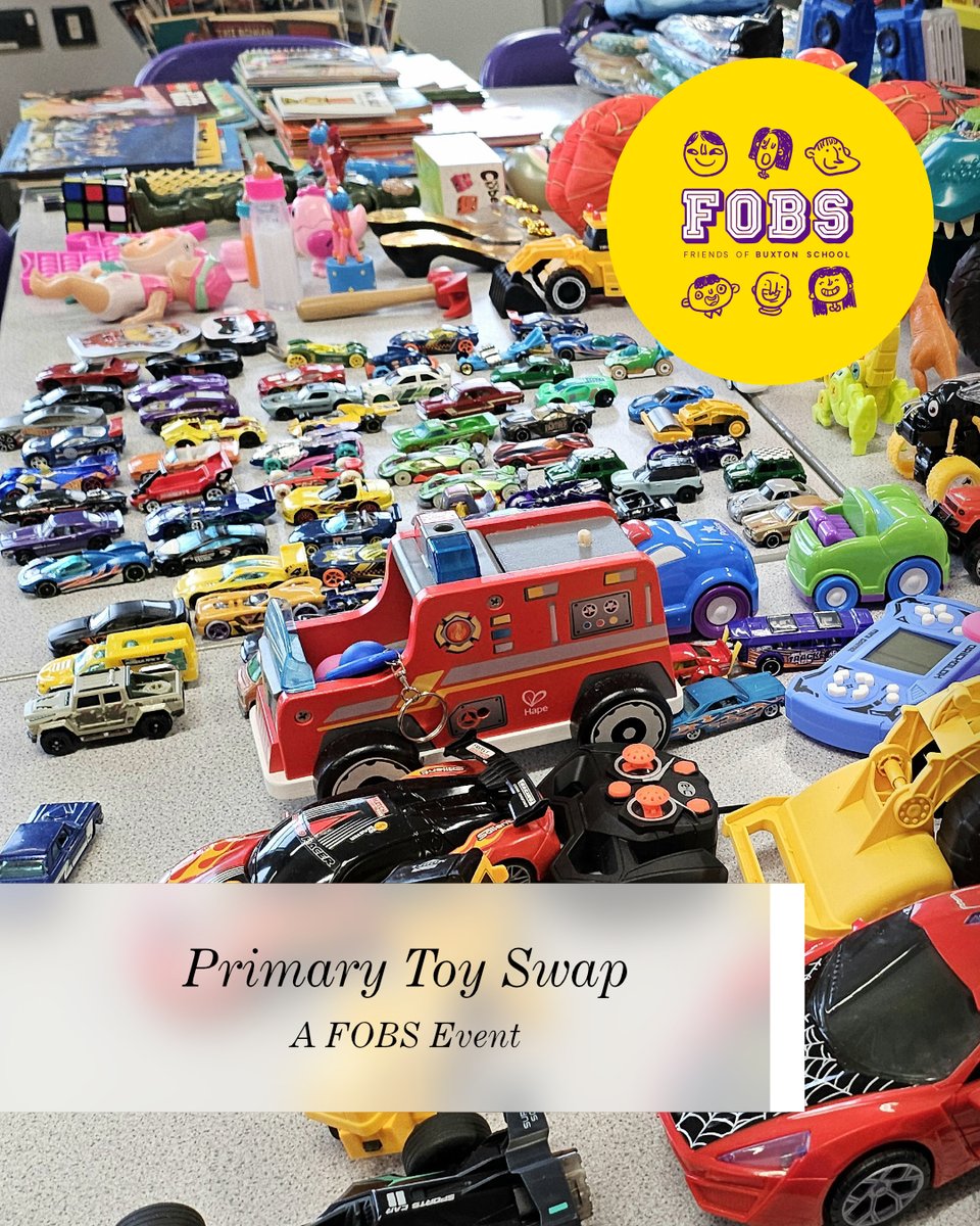 BuxtonSchInfo's tweet photo. π§Έβ¨ A brilliant Toy Swap in our Primary Phase last week! Thanks to our PTFA and the amazing toy donations from families, children exchanged tokens for a new toy and had a wonderful time. π
#ToySwap #PTFA #PrimaryPhase https://t.co/KbwPjeZu2M