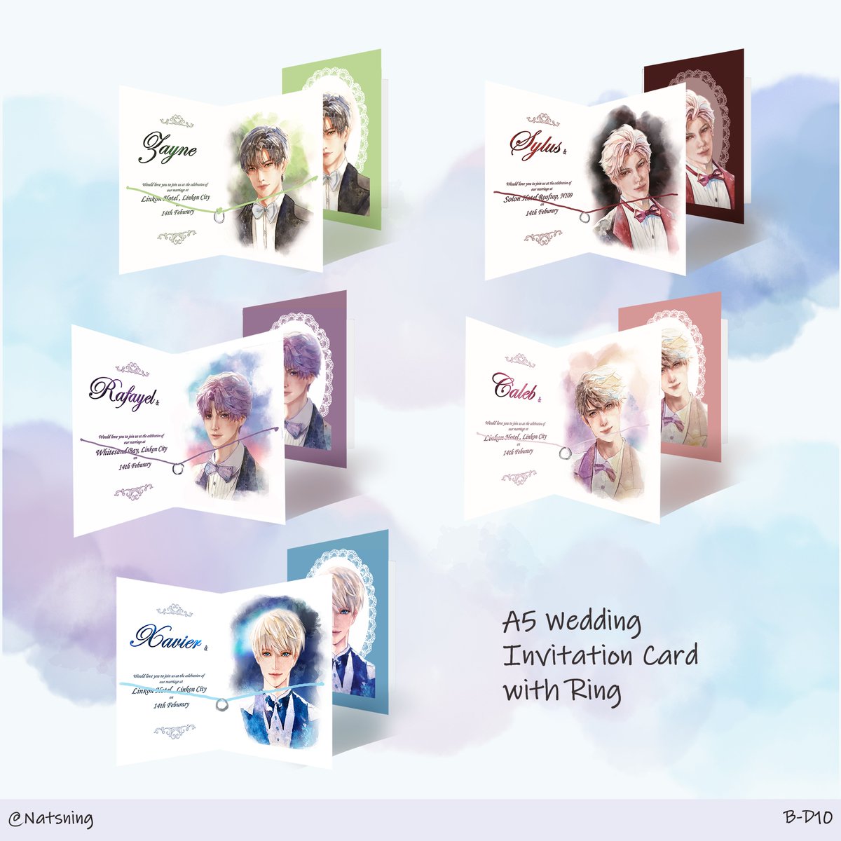 natsning's tweet photo. Heyya Im boothing in COMIC FIESTA 2025 this weekend. Preorder has ended but you can still get my merch onsite! 

#comicfiesta2025 #comicfiesta2025catalogue #Cf2025 #LoveandDeepspace https://t.co/83VVSbdIvI