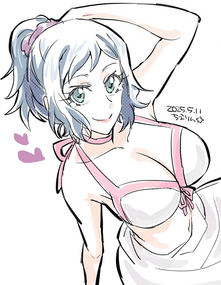 ミーア・キャンベル 「#くそ寒いので水着を貼る」|ちえりん☆🍎のイラスト