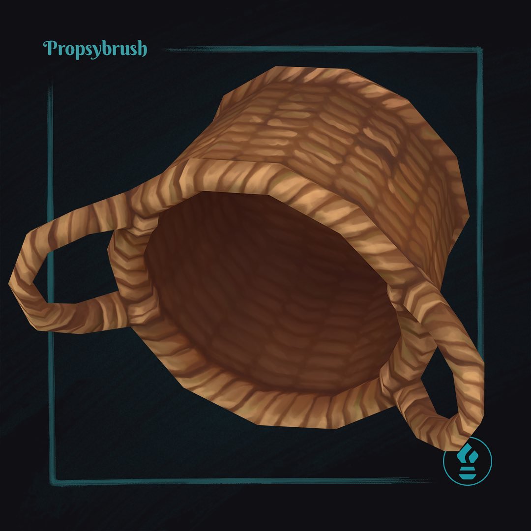 propsybrush's tweet photo. Basket time. That woven pattern was surprisingly fun to paint 🎨
#GameProps #Handpainted #Stylized3D #Propsybrush https://t.co/0RKCGQQkWp