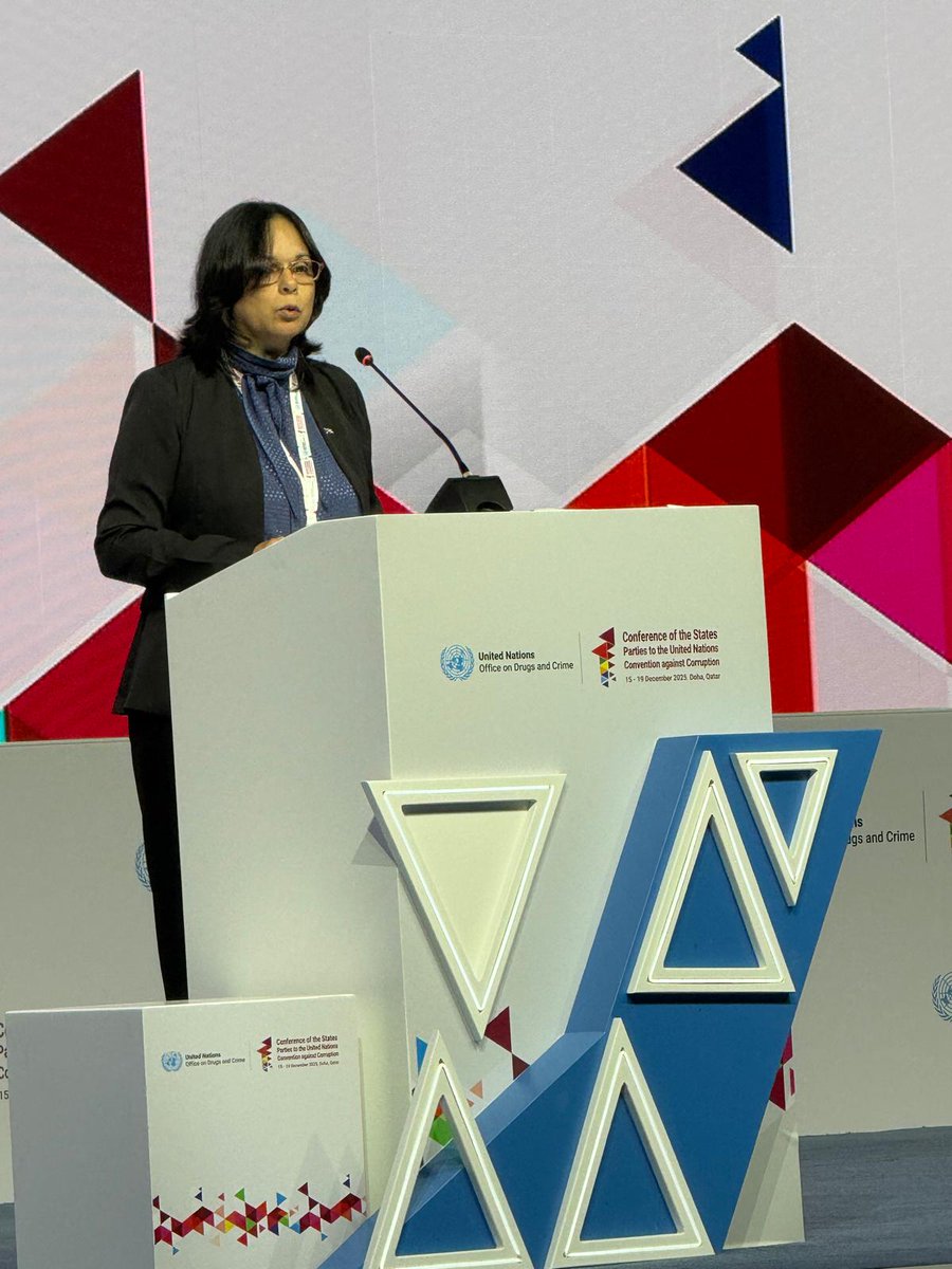 CubaMINREX's tweet photo. 🇨🇺|Una delegación cubana, presidida por la contralora general de la República, Miriam Marbán González, participa en la XI Sesión de la Conferencia de los Estados Parte de la Convención de las Naciones Unidas contra la Corrupción (UNCAC), en Doha, Qatar.

🔗https://t.co/L6fuHWetbU https://t.co/2yc4RkM1XL