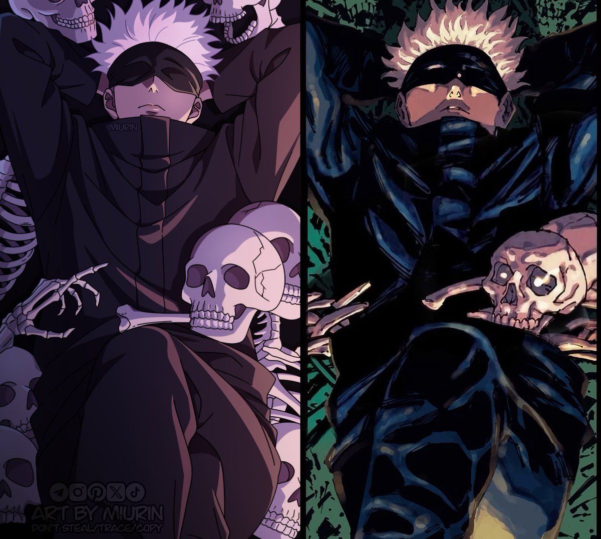 miurin_art's tweet photo. [Commission art] Original by Gege Akutami, redraw by me in MAPPA studio art-style 
#gojo #呪術廻戦    #JujustuKaisen https://t.co/IczeNDSGoB