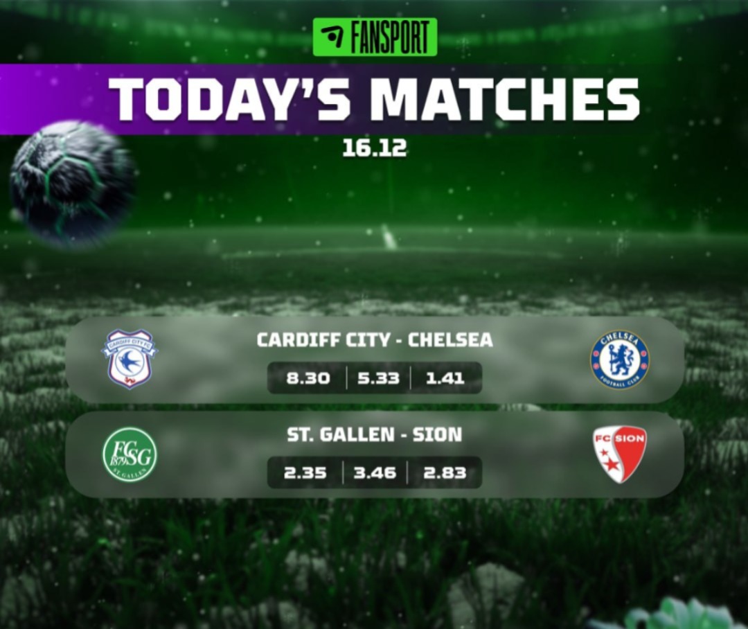 Today pick ladies and gentlemen!

Chelsea win
Gallen O2.5

Sign up on FanSport . Deposit and play to win 

Use this link cutt.ly/xttYjT4P

Promo code :Brighto