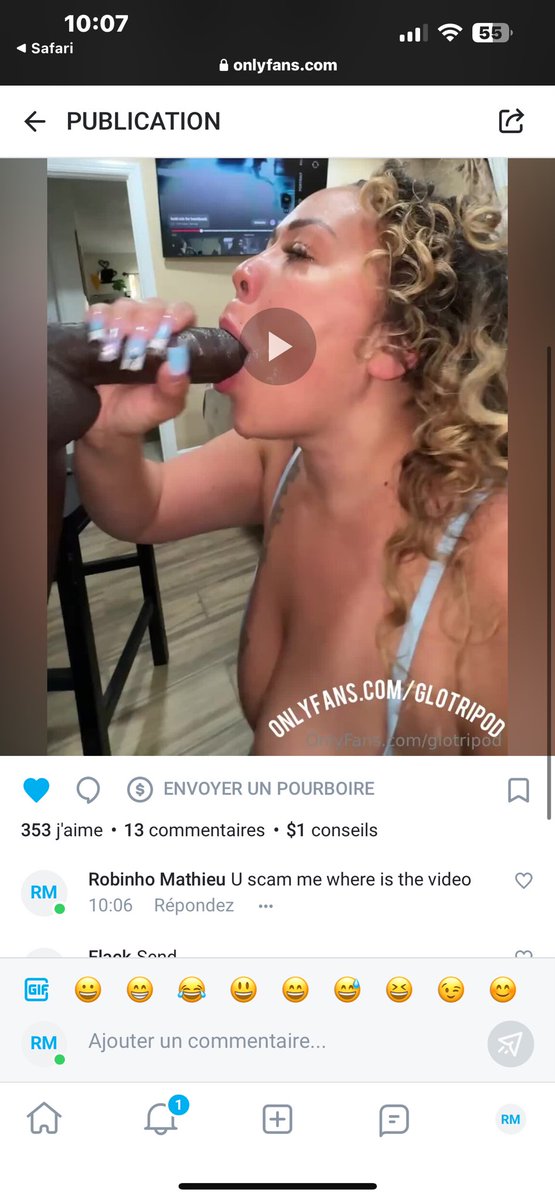 MathieuRob30471's tweet photo. @GloTripod Are u a scammer send the fucking video https://t.co/u1IGs4HJ1o