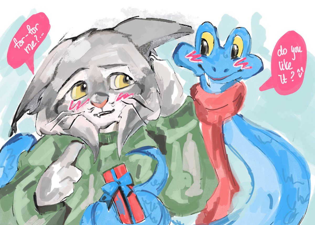 christmas sketch dump :3 
#Zootopia2 #Pawbert #garydesnake