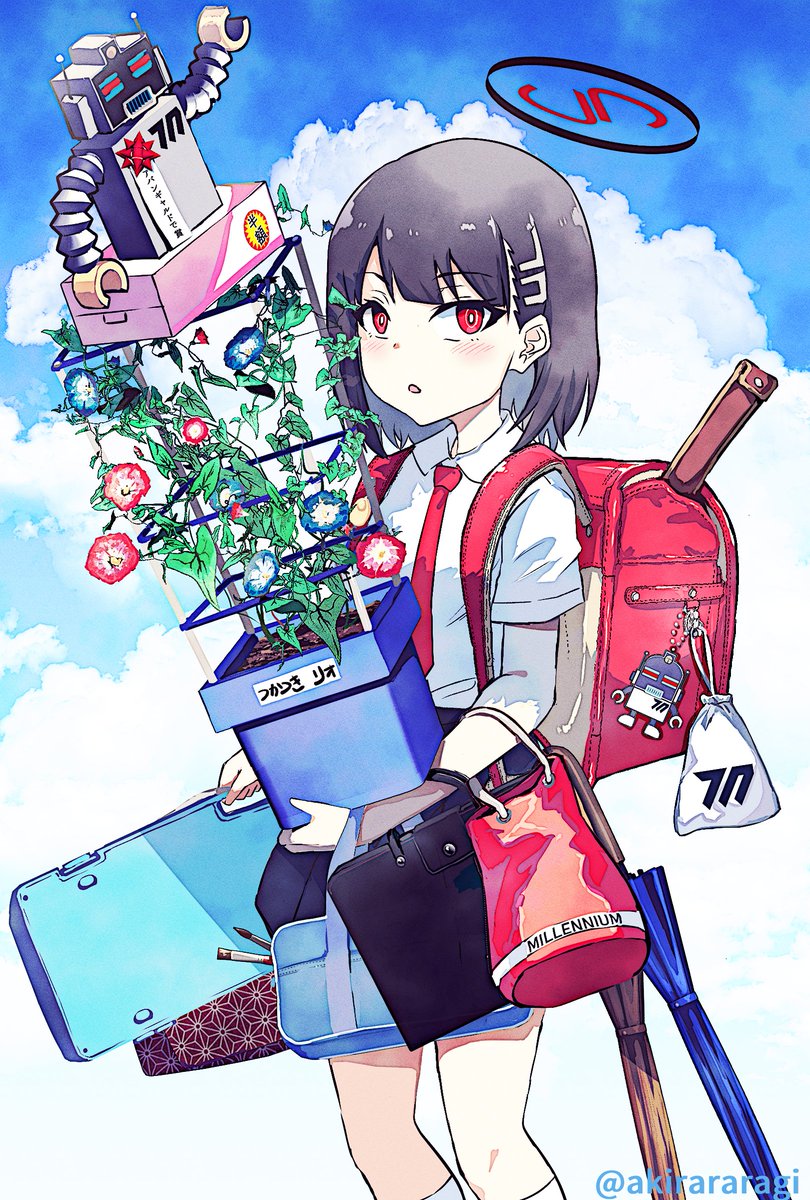 調月リオ(ブルアカ) 「夏休み前日のリオ会長 #伸びた伸びないは置いといて2025年自身が思う力作」|Ａきらーのイラスト