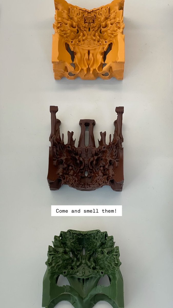 provides_ism's tweet photo. Fully biodegradable material made with organic compound and fabricated with optimised complex geometry, come to Hong Kong EKCC and smell them for yourself! https://t.co/xC6BU6cK49