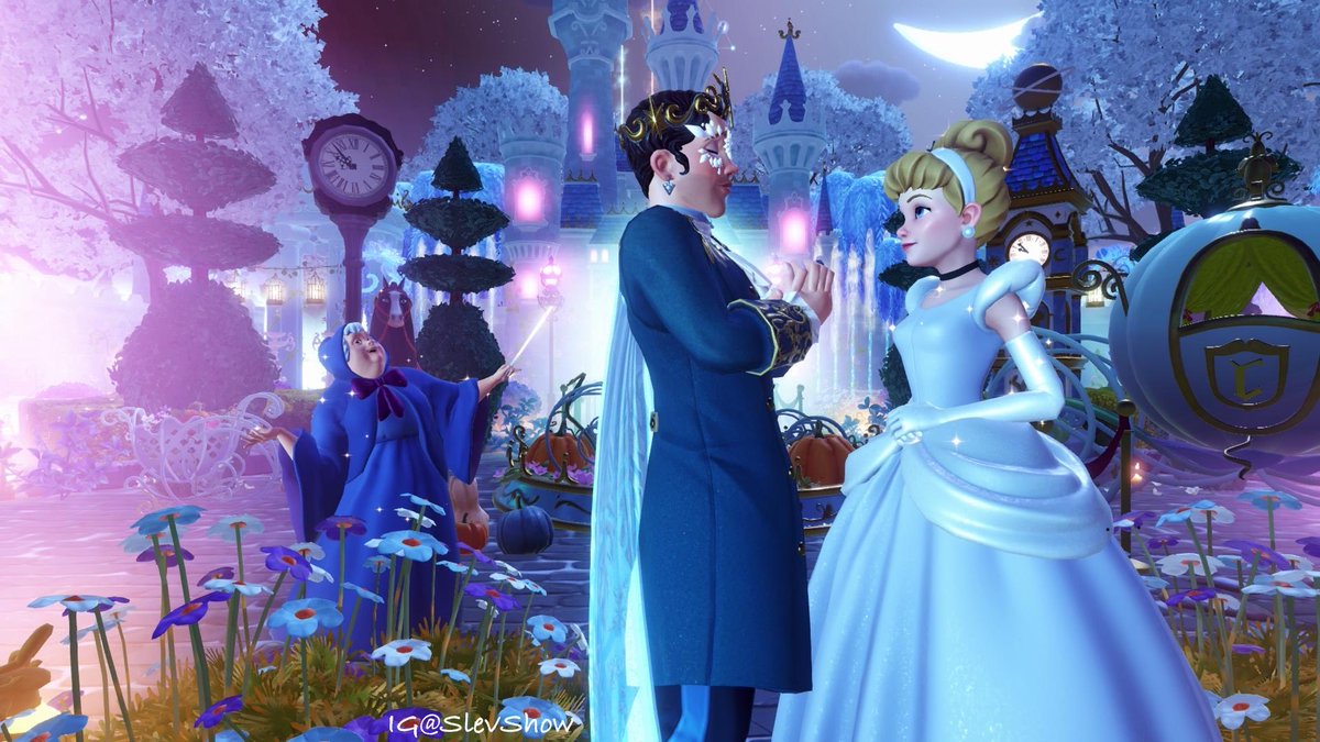 My “Until Midnight Transformation” 🕛 Dreamsnap and We are going to the  ball and will stay passed Midnight 🌙 The Fairy Godmother giving Cinderella  another hour 🪄 @DisneyDLV #DisneyDreamlightValley #DDLVCommunity #DDLV