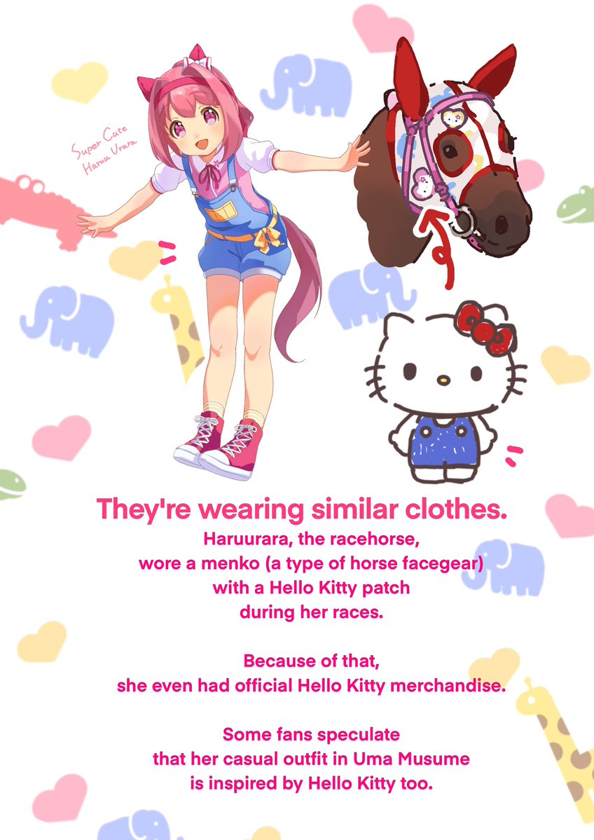 ウララのあの私服はキティちゃんか