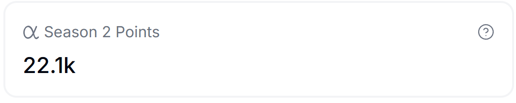 . <a href="/trylimitless/">Limitless</a> last week points update:

i get 5k points for 7k volume. (total 22.1k )

I get the multiplier for being in the No.1 team in the Prophet Challenge and the 2× points boost campaign that runs from December 8 to 12.

My goal is to reach 50k points by the end of Season