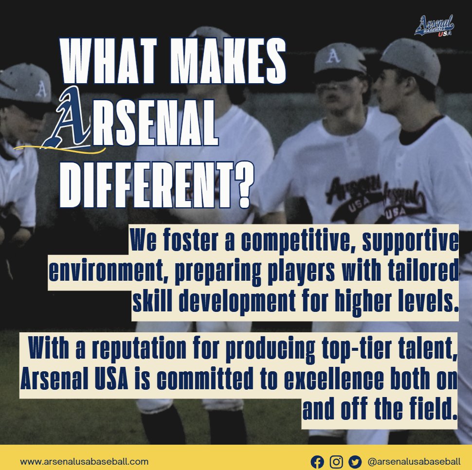 Arsenal USA Baseball tweet media