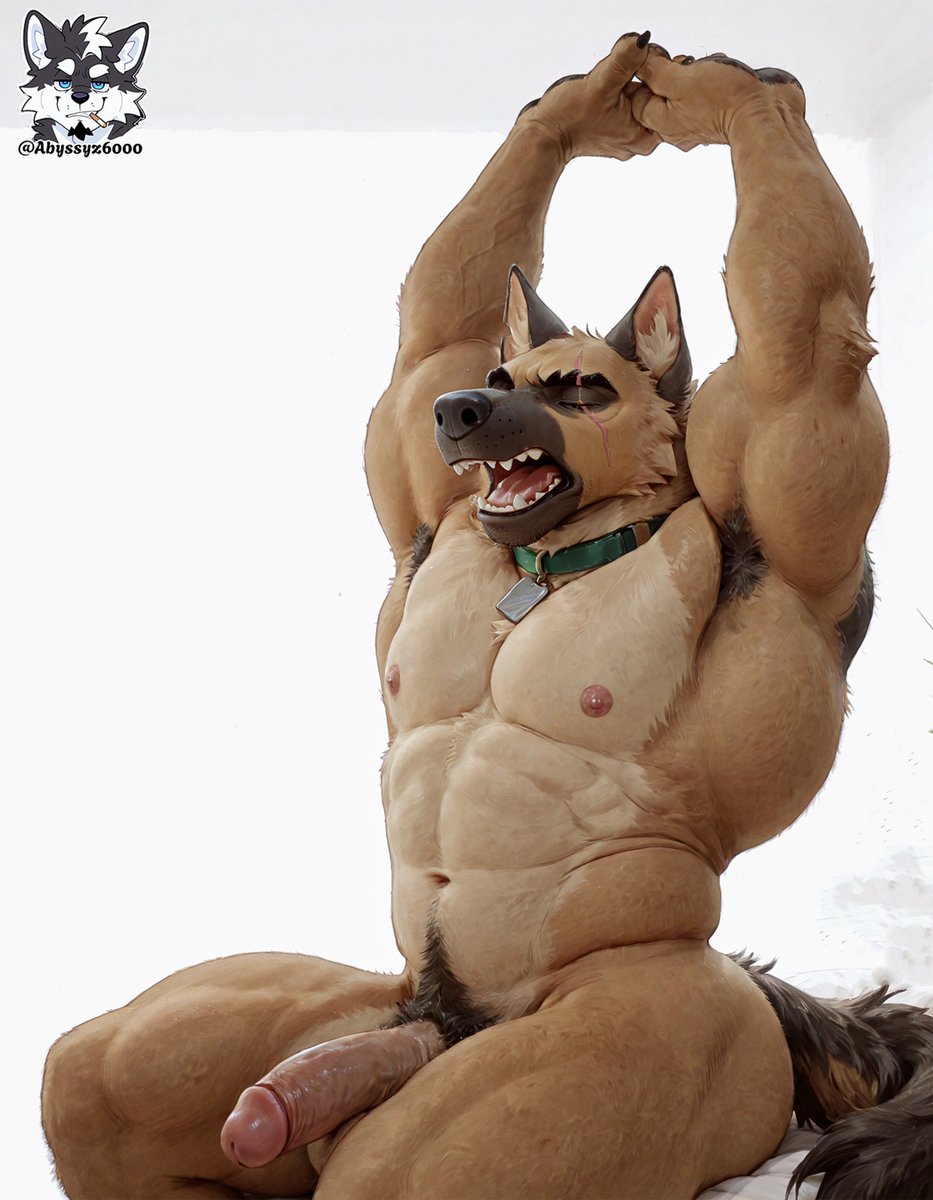 abyssyz6000's tweet photo. Brutus: The Protector 🫡
#AIart #ai #furryart #nsfw #Brutus #PixieandBrutus https://t.co/8CM1p4yaXB