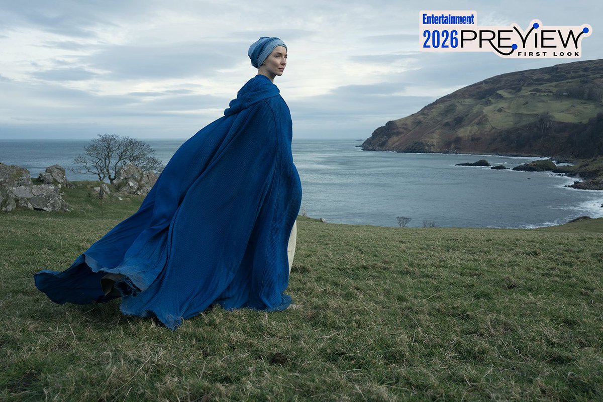 A24's tweet image. The Death Of Robin Hood starring Hugh Jackman, Jodie Comer, and Bill Skarsgård. 2026. ew.com/hugh-jackman-d…