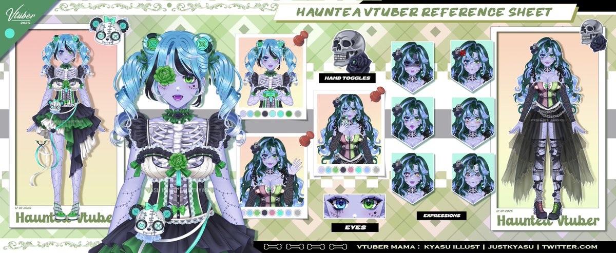 my newest vtuber daughter, <a href="/Hauntea_VT/">Hauntea ( Pre-Debut Candy-Corpse Zombie VTuber)</a>🥳
very late upload😅

 #Live2dCommissions #Live2DShowcase #artmoots