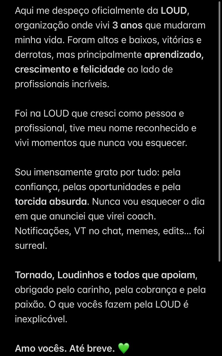 coachvt_'s tweet photo. Meu agradecimento à LOUD 💚 https://t.co/Uox11fTbkk
