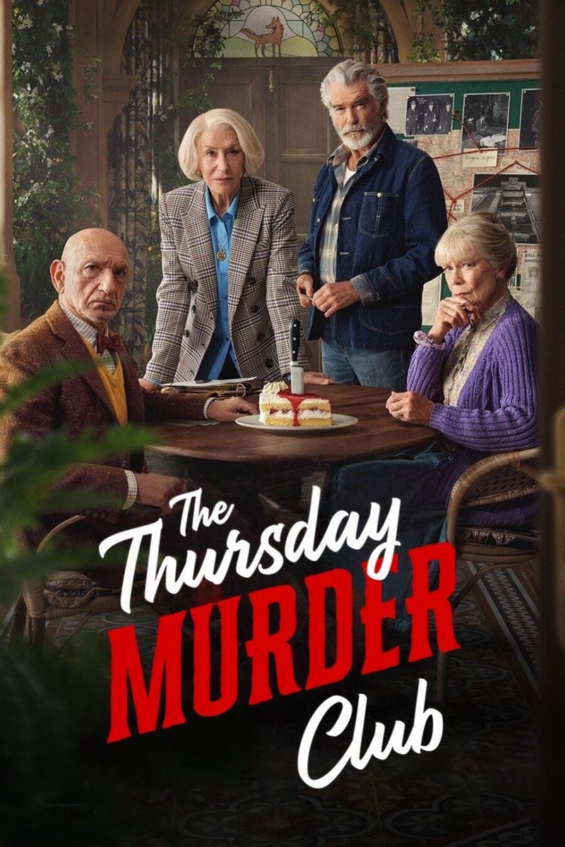 thirawsky's tweet photo. ; movies

- The Thursday murder club (2025)
- The Roses (2025)
- Frankenstein (2025)
- Wake up dead man: A knives out mystery (2025) https://t.co/7zFM6SWEUK