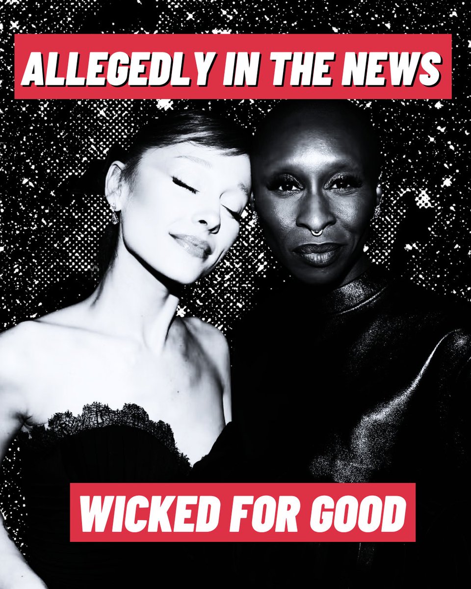 🪐New Allegedly in the News 🪐 This episode, we're looking at the synastry of Wicked for Good co-starts Ariana Grande and Cynthia Erivo. Listen here or wherever you get your podcasts. podcasts.apple.com/us/podcast/all…