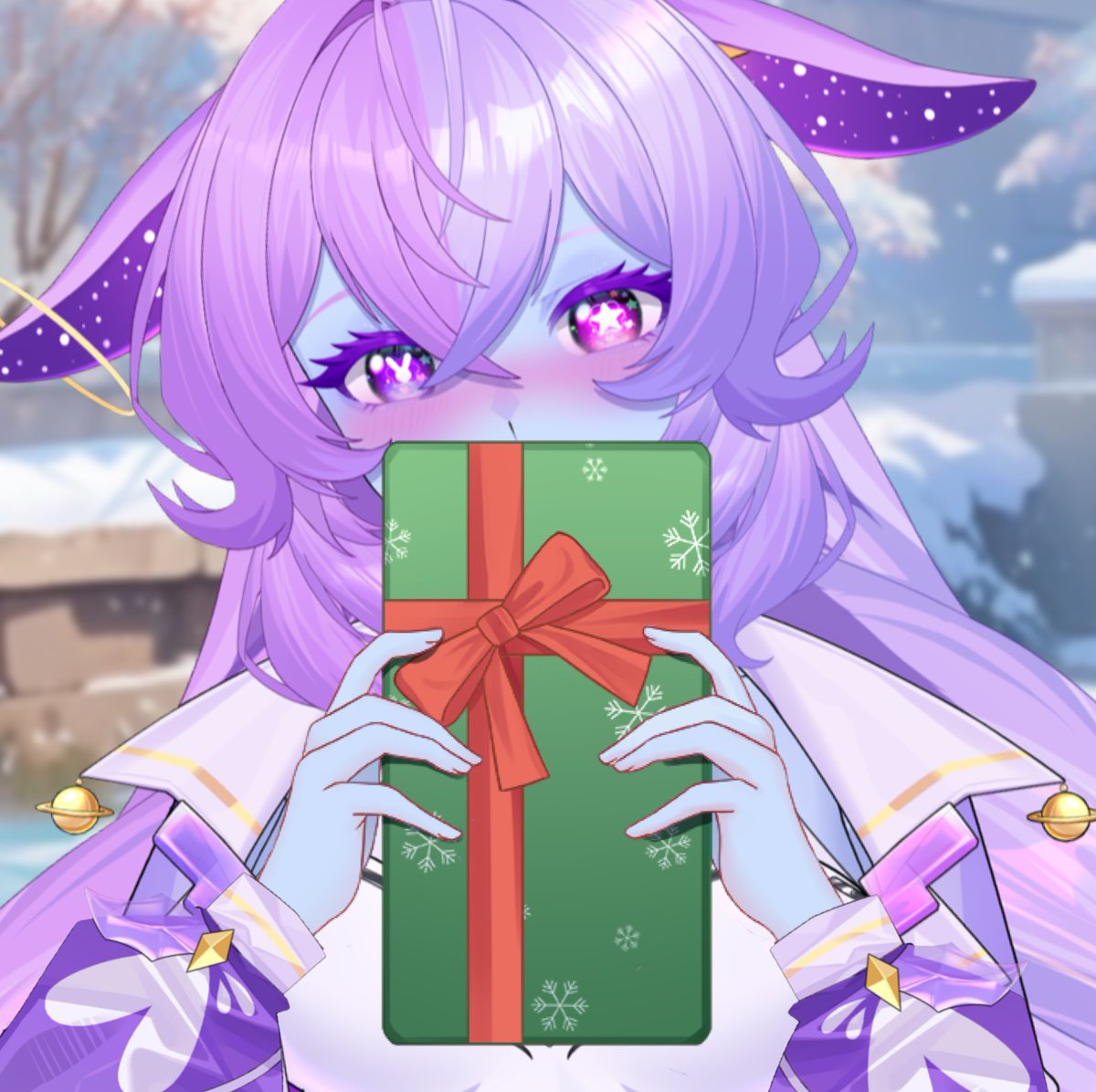 Will you accept my gift astro-bun? ໒꒰ྀི ˶> ˕ <˶꒱ྀི১