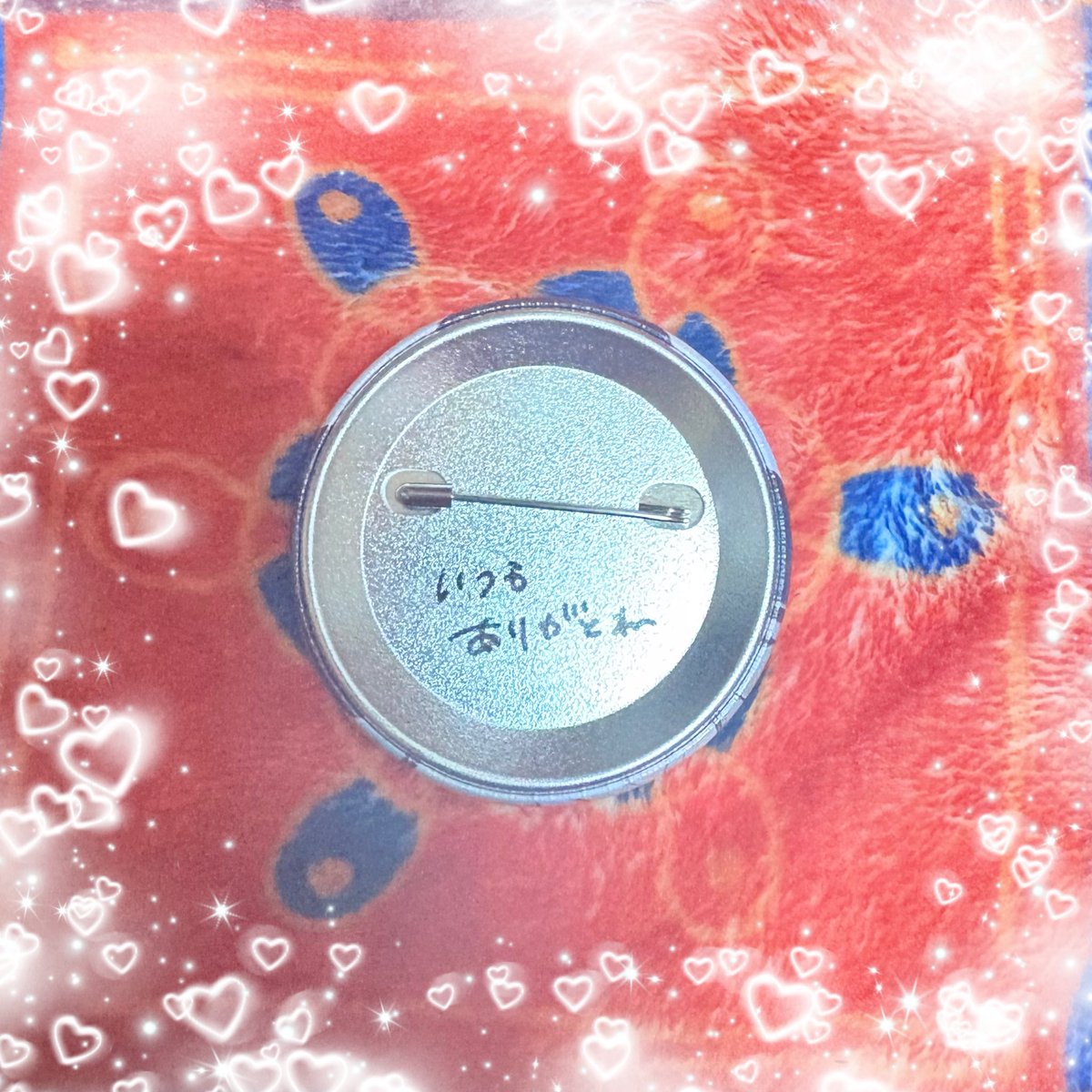 ジュエステ 椿 直筆サイン入り 缶バッジ 直筆サイン入りの缶バッジ入ってた！！ こちらこそいつもありがとうね