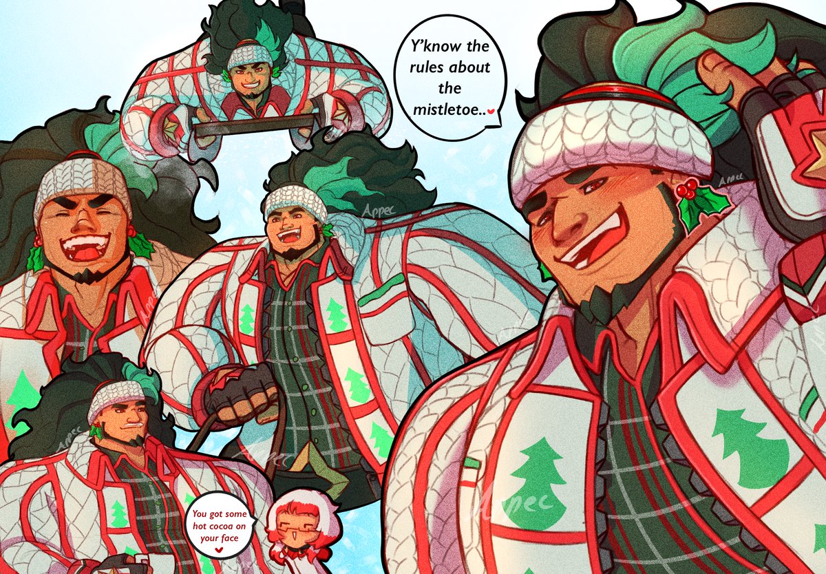 Appec_Arts's tweet image. Cozy Mauga!! ❤️💚

I love this skin a lot and grateful that my bestie gifted me the coins to get it 😊
#Mauga #OverwatchFanart #overwatch2 #Overwatch2Fanart