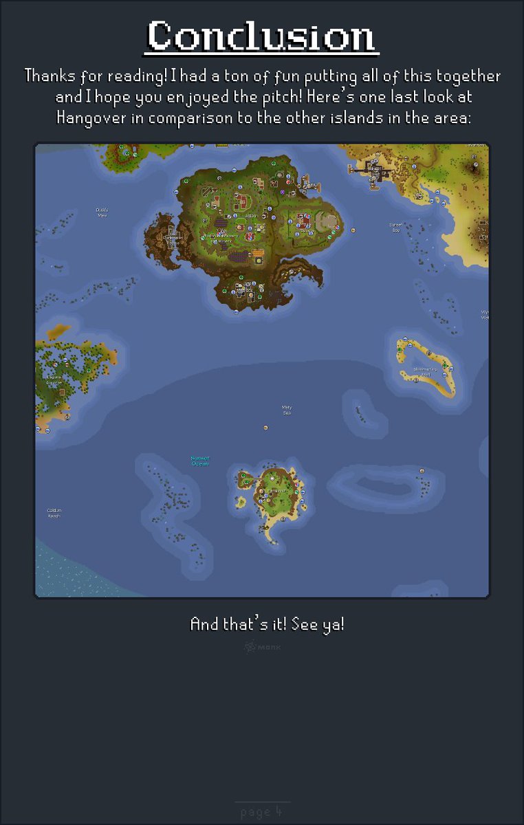 DrunkenMonkArt's tweet image. here's my submission for the player created island competition - Hangover!
#osrs