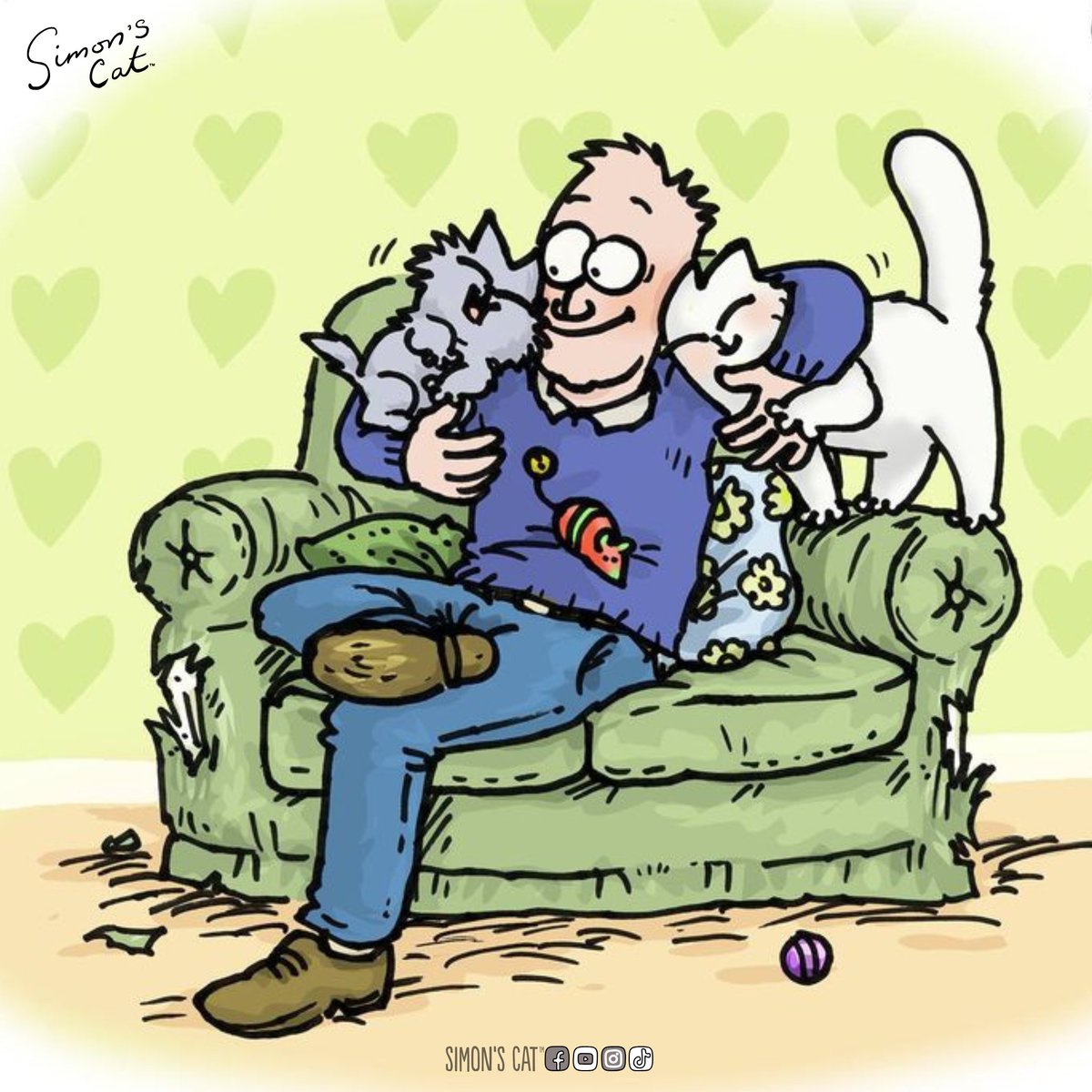 SimonsCat's tweet image. A moment of peace!