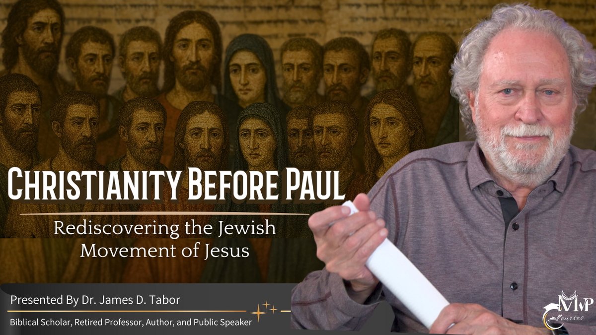 Jamesdtabor's tweet photo. What was the Jesus movement like before Paul and the later doctrines that came to define Christianity?

My new online course, Christianity Before Paul, explores the earliest forms of the Jesus movement within its Jewish context—focusing on John the Baptizer, Jesus, James the brother of Jesus, and the Twelve.

The course is fully online and self-paced, with no required meetings. It includes ten recorded lectures plus optional Zoom sessions (all recorded and added to the course).

Details and enrollment:
https://t.co/z3nEAOb1lQ